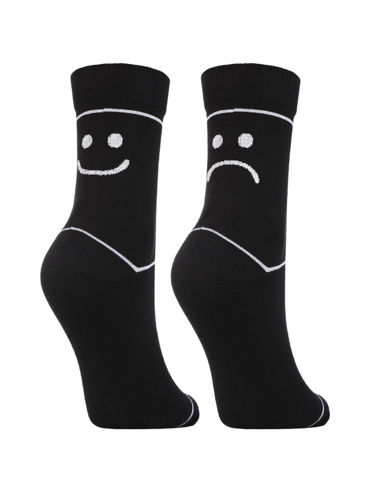 Skarpetki długie - Damskie skarpety długie zabawne czarne i białe 12-pak WIELOKOLOROWY - produkt moraj.pl 2