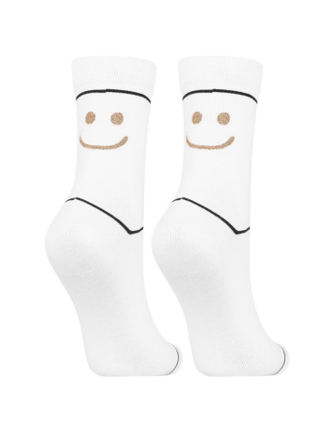 Skarpetki długie - Damskie skarpety długie zabawne czarne i białe 12-pak WIELOKOLOROWY - produkt 3