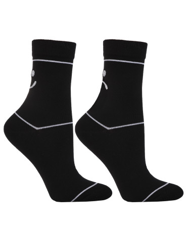 Skarpetki długie - Damskie skarpety długie zabawne czarne i białe 12-pak WIELOKOLOROWY - produkt 4