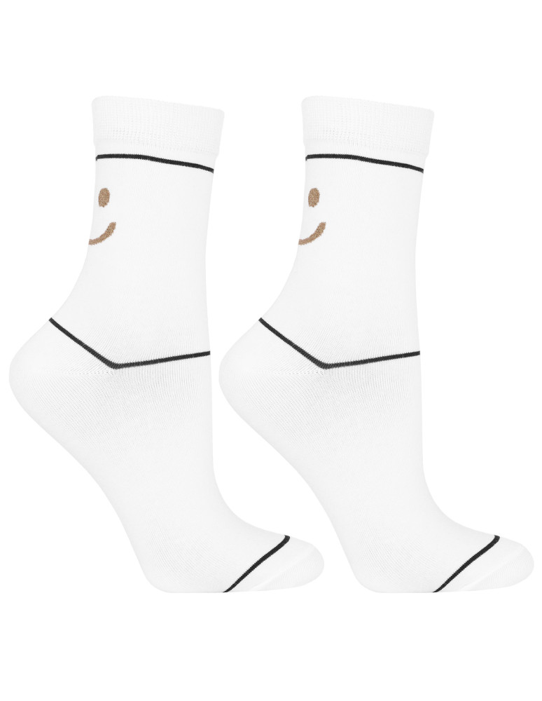 Skarpetki długie - Damskie skarpety długie zabawne czarne i białe 12-pak WIELOKOLOROWY - produkt moraj.pl 5