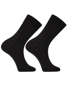 Męskie skarpetki długie garniturowe w klasyczne wzory 3-pak  - produkt 2