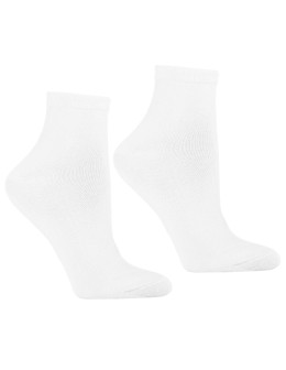 Damskie białe skarpetki za kostkę bawełniane basic 3-pak  - produkt 2