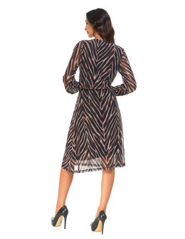 Sukienka damska midi w zwierzęcy wzór  - produkt 2