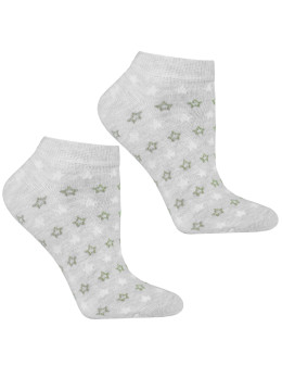 Damskie skarpetki stopki bawełniane mix wzorów 3-pak  - produkt 2