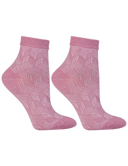 Damskie skarpetki ażurowe za kostkę bawełniane 3-pak  - produkt 2