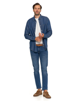 Klasyczna męska koszula jeansowa  - produkt 2