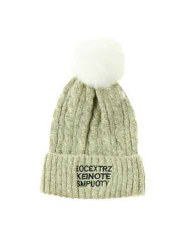 Czapki - Czapka dziecięca z pomponem ZIELONY - produkt 1