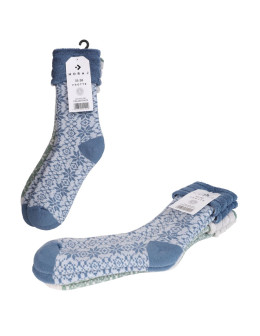 Skarpetki damskie ciepłe Frotte w zimowy wzór 2-pak  - produkt 2