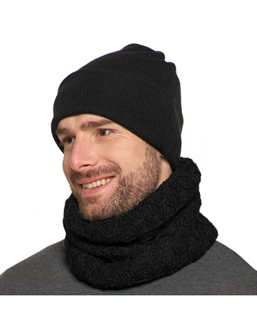 Czapki - Czapka męska CZARNY - produkt 2