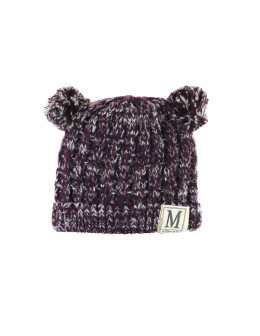 Czapka dziecięca z pomponami