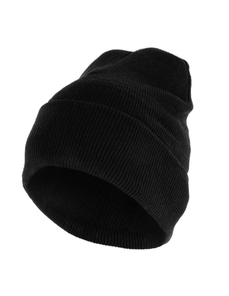 Czapki - Czapka męska zimowa klasyczna beanie CZARNY - produkt moraj.pl 1