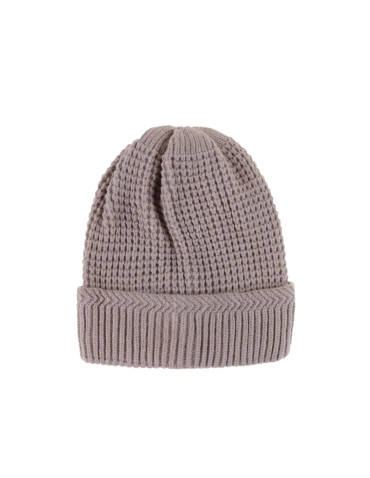 Czapka dziecięca beanie imitacja splotu dziewiarskiego