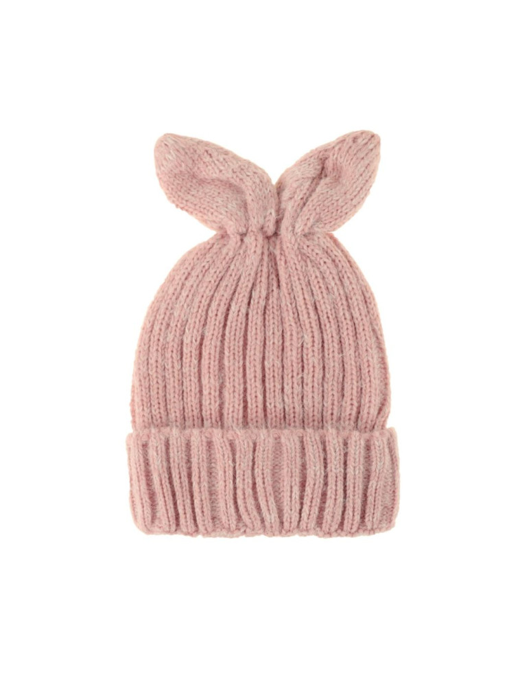 Czapka dziecięca beanie z uszkami POMARAŃCZOWY