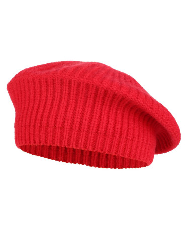 Czapki - Zimowy beret damski elegancki CZERWONY - produkt 1