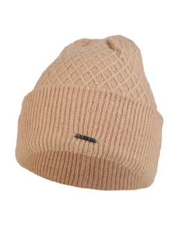 Ciepła damska czapka zimowa z angory dzianinowa