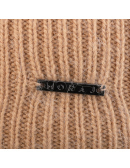 Ciepła damska czapka zimowa z angory dzianinowa  - produkt 2