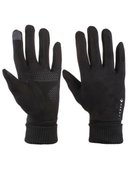 Rękawiczki damskie zamszowe dotykowe z ABS