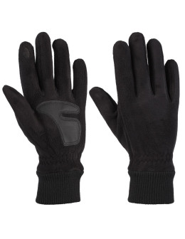 Czarne rękawiczki męskie polarowe dotykowe