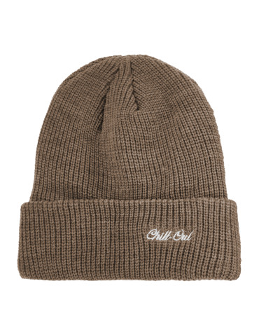 Czapki i opaski - Zimowa czapka damska ocieplana typu beanie BRĄZOWY - produkt 1