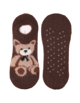 Ciepłe skarpetki niskie stopki z misiem 3-pak  - produkt 2