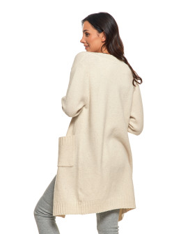 Kardigan damski długi sweter z kieszeniami  - produkt 2