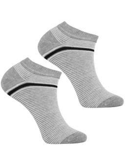 Skarpetki stopki męskie bawełniane w paski mix kolor 3-pak  - produkt 2