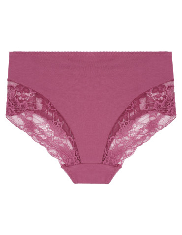 Figi - Damskie figi maxi bikini z koronkowym wykończeniem 4-pak WIELOKOLOROWY - produkt 4