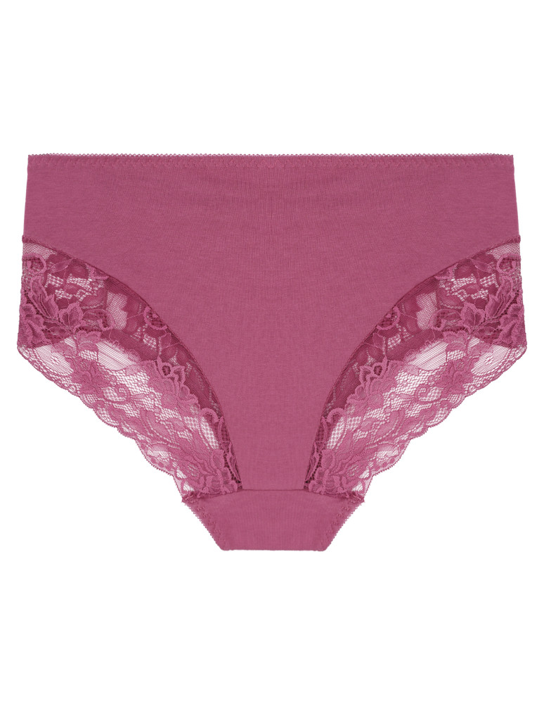 Figi - Damskie figi maxi bikini z koronkowym wykończeniem 4-pak WIELOKOLOROWY - produkt moraj.pl 4