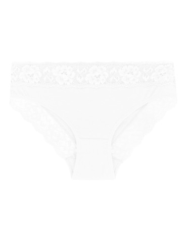 Figi - Damskie majtki figi bikini z delikatną koronką 3-pak WIELOKOLOROWY - produkt 4