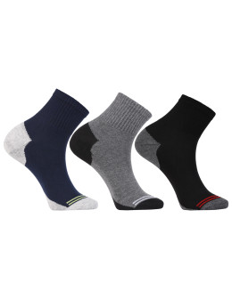 Męskie skarpetki za kostkę z szerokim ściągaczem 3-pak