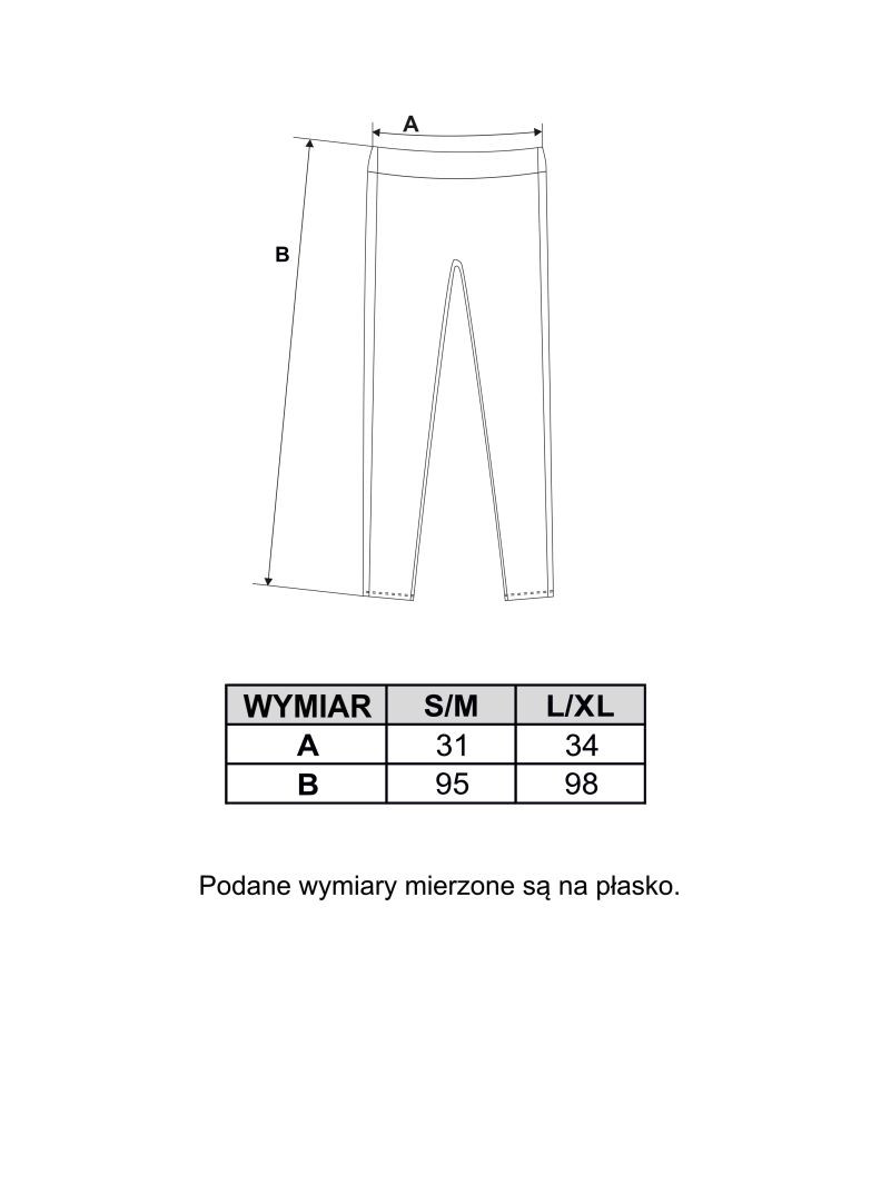 Legginsy damskie ocieplane z wysokim stanem