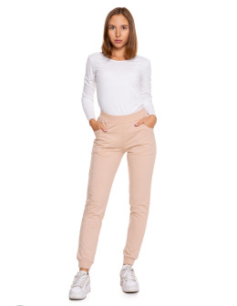 Damskie spodnie dresowe joggery z wysokim stanem