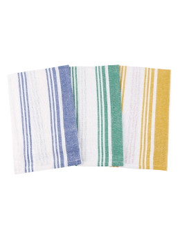 Ręczniki kuchenne ścierki bawełniane kolorowe paski 3-pak - produkt 2