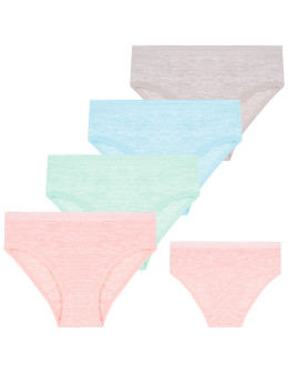 Majtki figi dziewczęce gładkie w pastelowych kolorach 4-pak