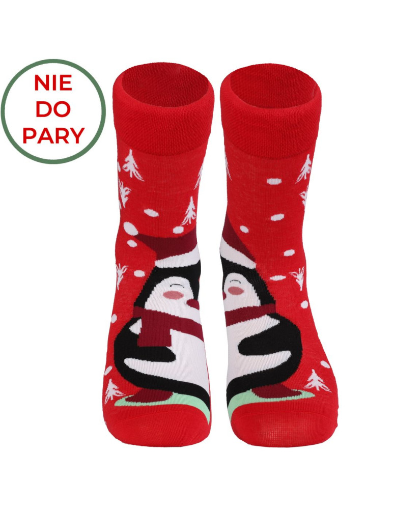 Skarpety - Skarpetki długie świąteczny wzór LEWA PRAWA do pary WZÓR 1 - produkt moraj.pl 2