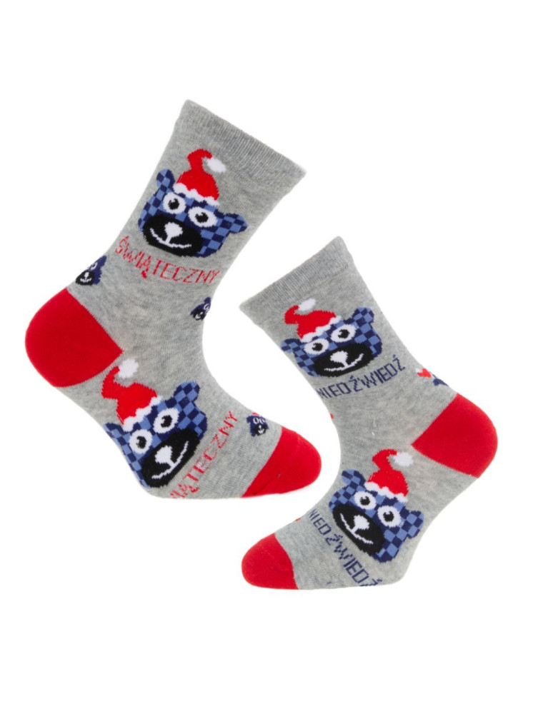 Skarpety - Świąteczne długie skarpetki dziecięce kolorowe 3-pak WIELOKOLOROWY - produkt moraj.pl 2