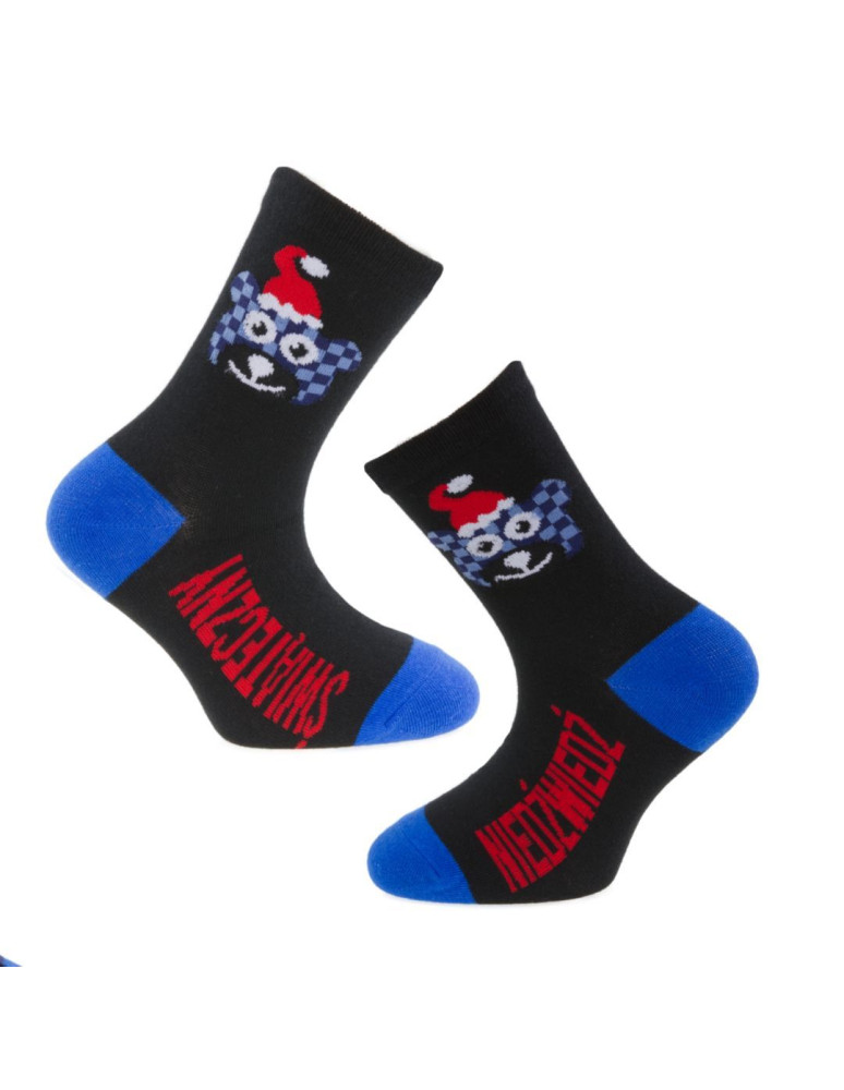 Skarpety - Świąteczne długie skarpetki dziecięce kolorowe 3-pak WIELOKOLOROWY - produkt moraj.pl 3