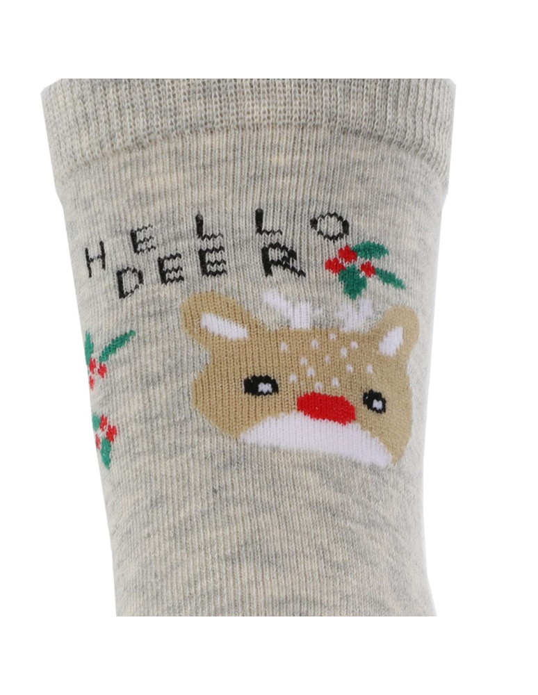 Skarpety - Skarpetki dziecięce długie w świąteczne zwierzątka 3-pak WIELOKOLOROWY - produkt moraj.pl 4