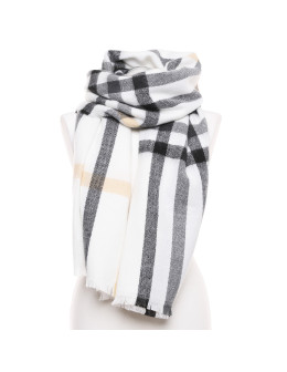 Szalik damski w kratę długi