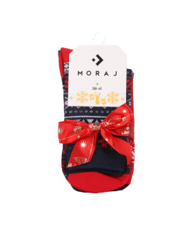 Świąteczne skarpetki damskie długie w norweski wzór 2-pak - produkt 2