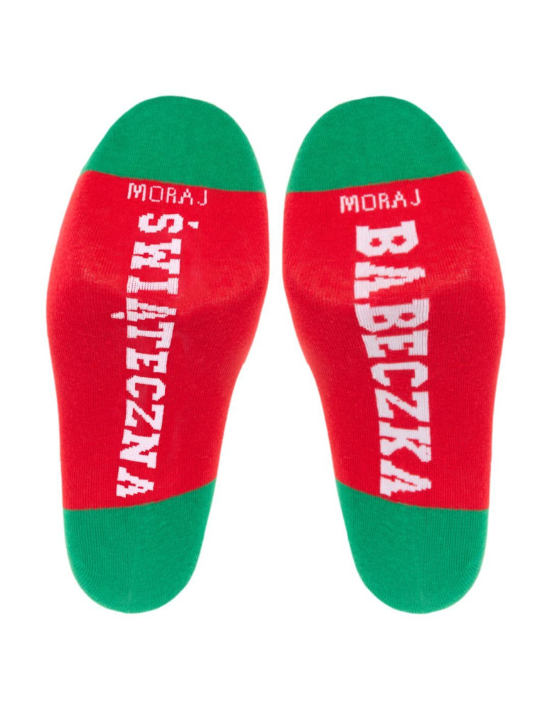 Skarpety - Skarpety damskie z napisem świąteczna babeczka 2-pak WIELOKOLOROWY - produkt moraj.pl 4