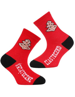 Dziecięce skarpetki z napisem świąteczne ciasteczko 3-pak - produkt 2