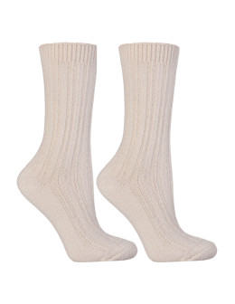 Ciepłe skarpety damskie długie termo bezuciskowe błyszczące