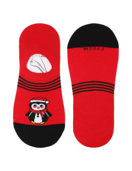 Świąteczne stopki skarpetki damskie z motywem pingwina 3-pak - produkt 2