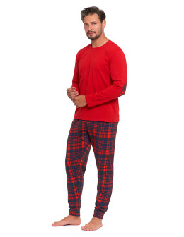 Piżama męska dwuczęściowa z długim rękawem bawełniana - produkt 2