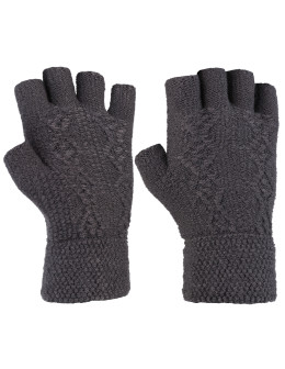 Damskie rekawiczki sweterkowe z ociepleniem