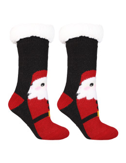 Świąteczne ciepłe skarpety damskie bambosze zimowe - produkt 2