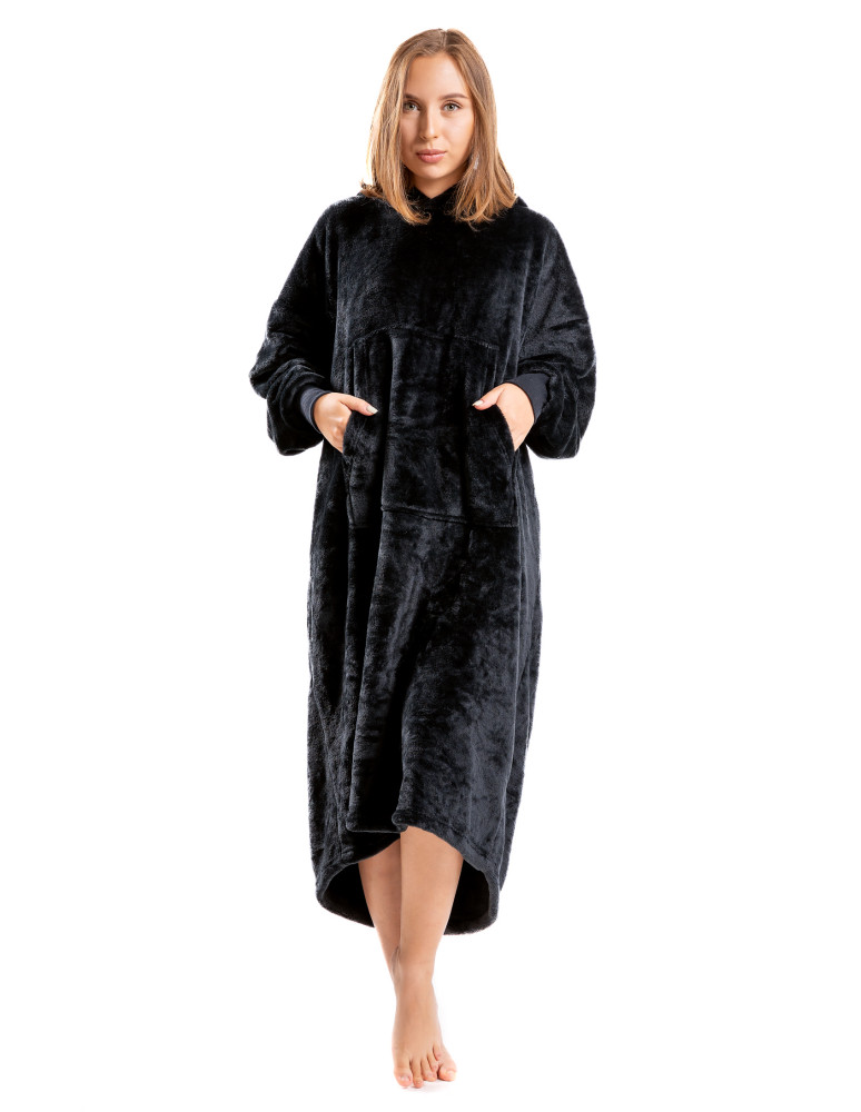 Kocobluzy - Kocobluza nietoperz bluza 2w1 koc i poduszka CZARNY - produkt moraj.pl 6