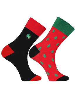 Zestaw męskich skarpetek świątecznych w choinki 2-pak