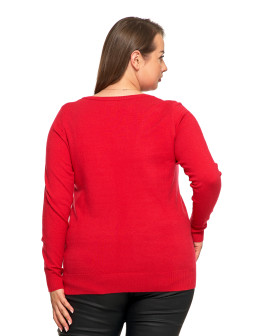 Sweter damski klasyczny z długim rękawem  - produkt 2